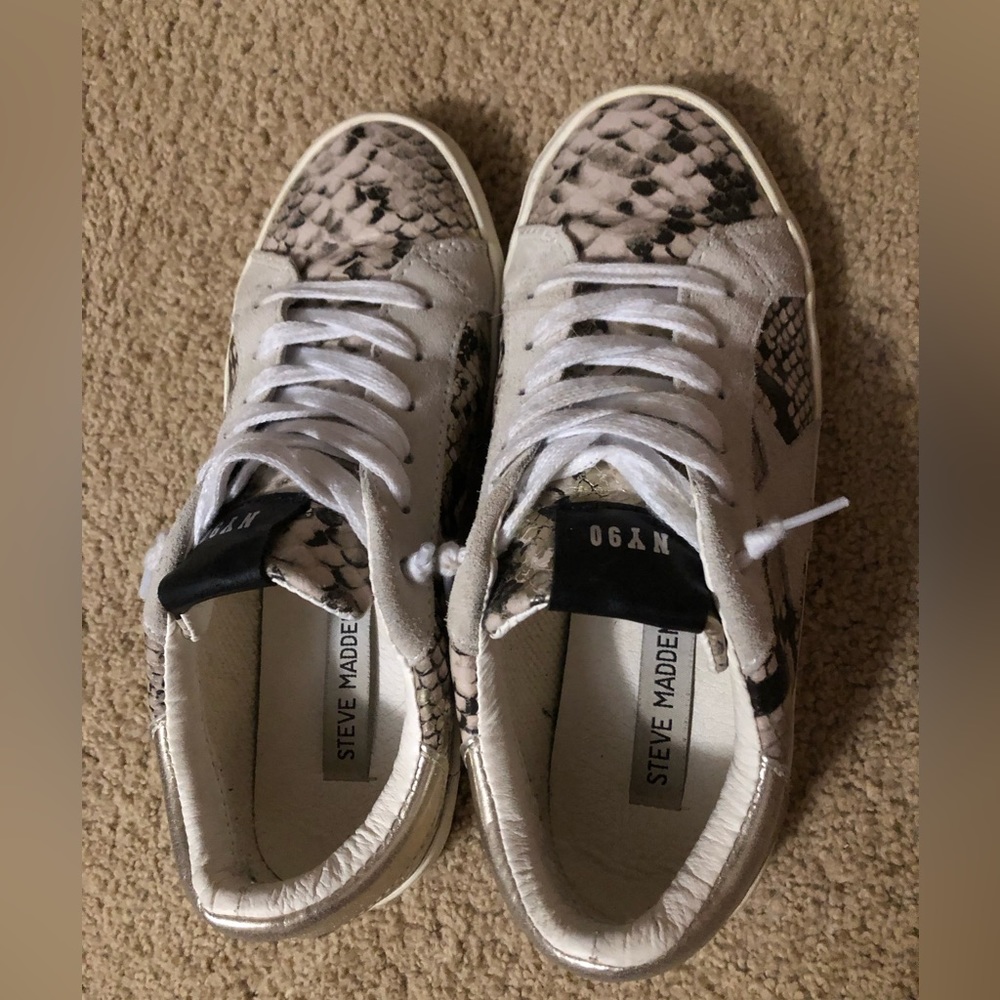 Steve Madden snake skin sneakers